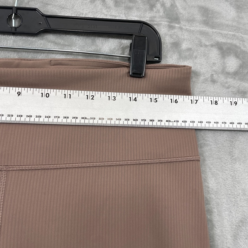 Lululemon Wunder Train High-Rise Ribbed Tight 28" Size 14 LW5GN4S Tan Brown - Picture 5 of 9